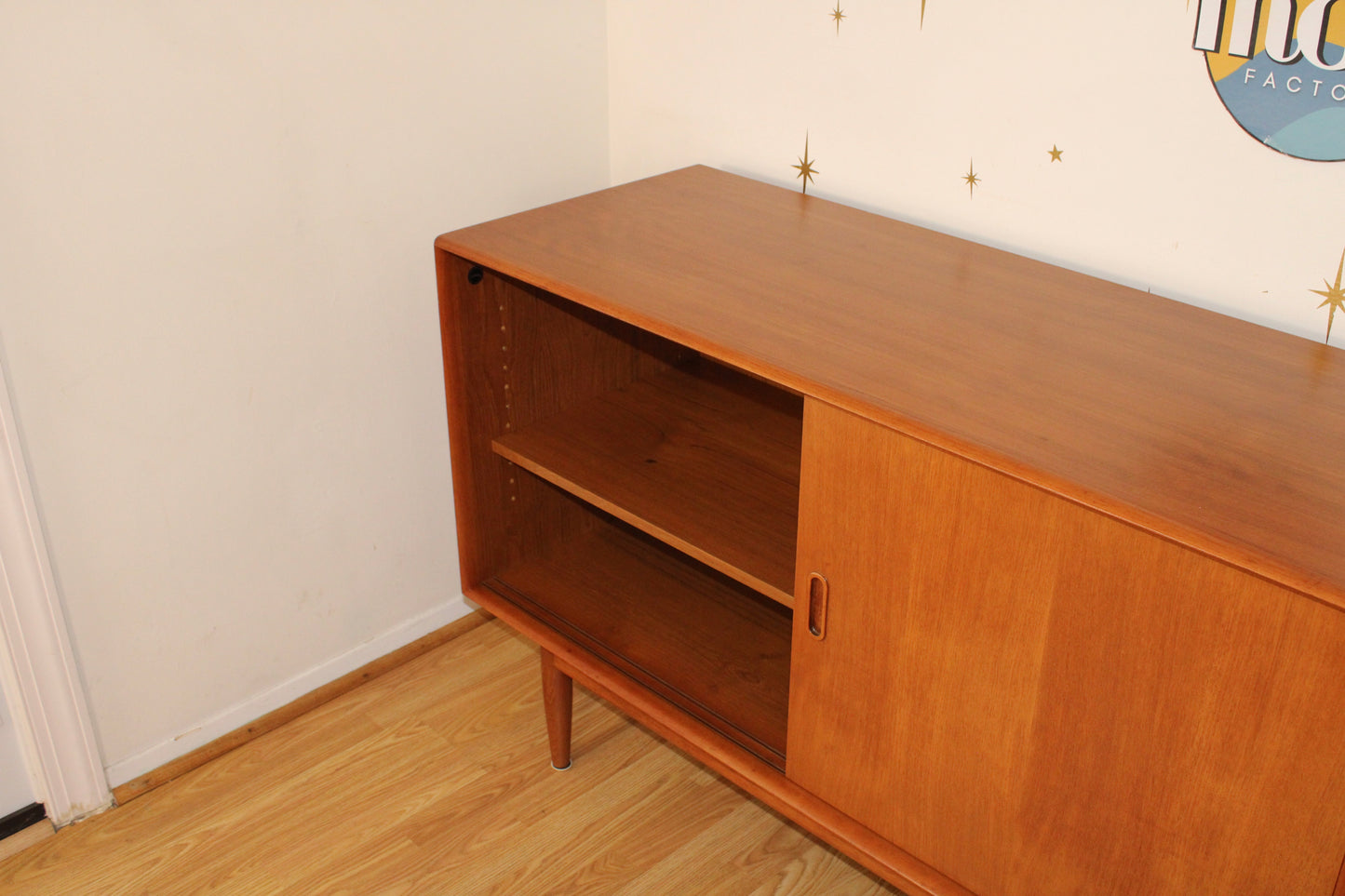 Danish Modern Teak 71” Sideboard/Credenza