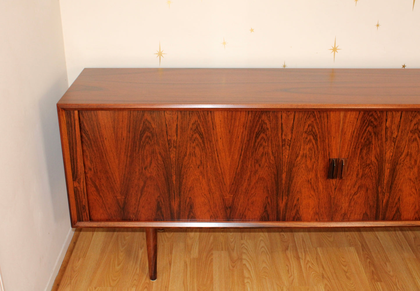 Svend A. Larsen - Danish Rosewood Tambour Door Sideboard