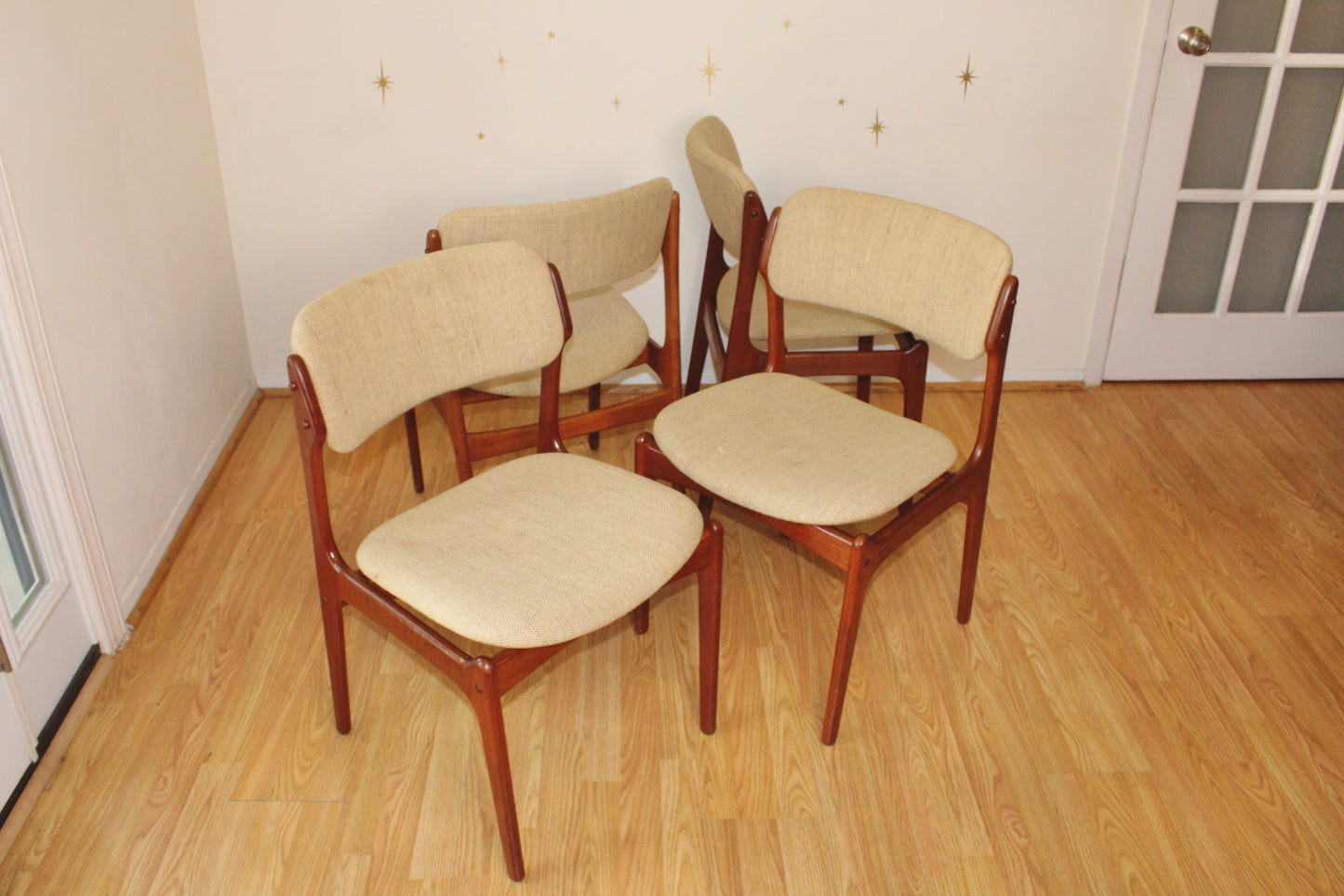 Erik Buch-Set of Four Danish Teak Dining Chairs