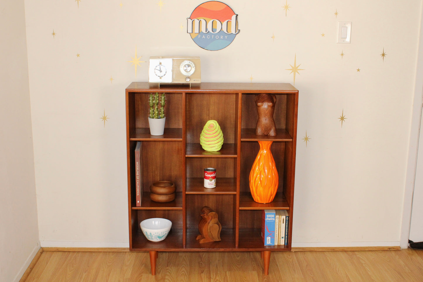 Danish Teak Compact Display/Bookcase by Hansen & Guldborg