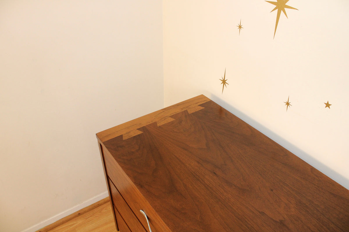 Andre Bus-American Modernist Walnut Double Dresser