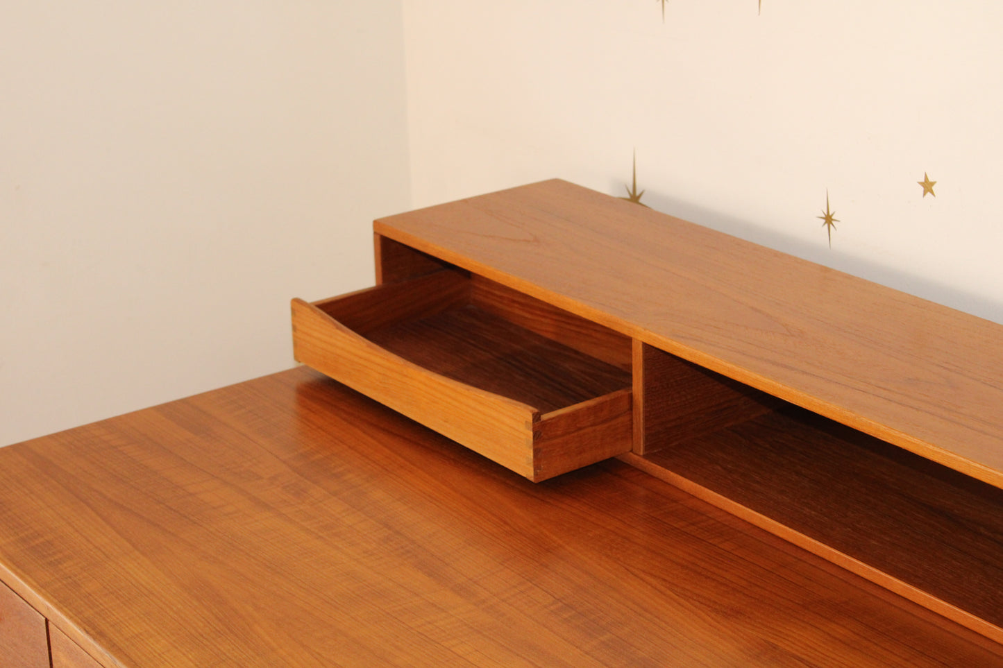 Peter Løvig Nielsen - Danish Teak Flip Top Partners Desk