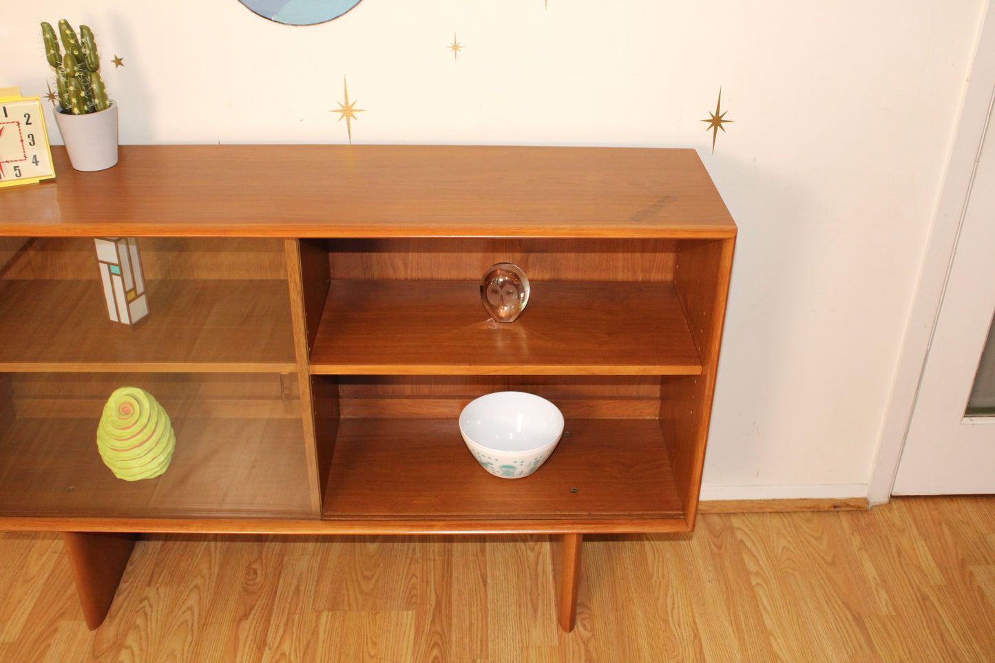 Danish Modern Teak Display Cabinet/Bookcase