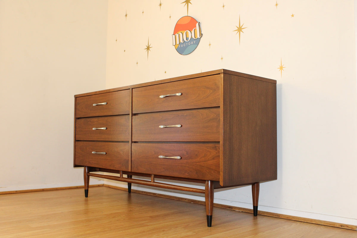 Andre Bus-American Modernist Walnut Double Dresser