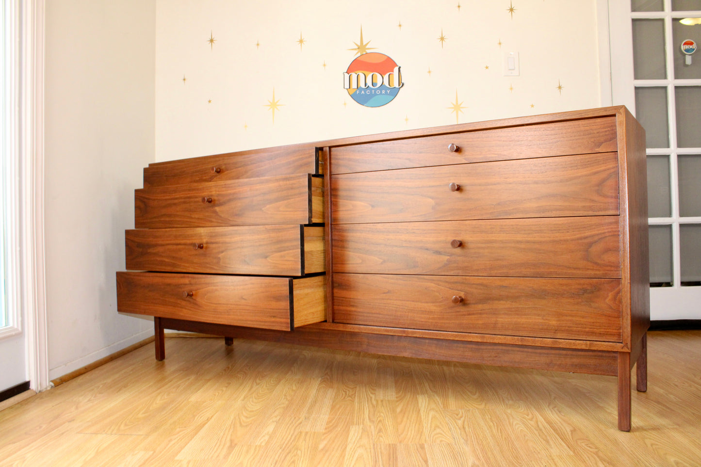 Richard Artschwager - American Modernist Walnut Double Dresser