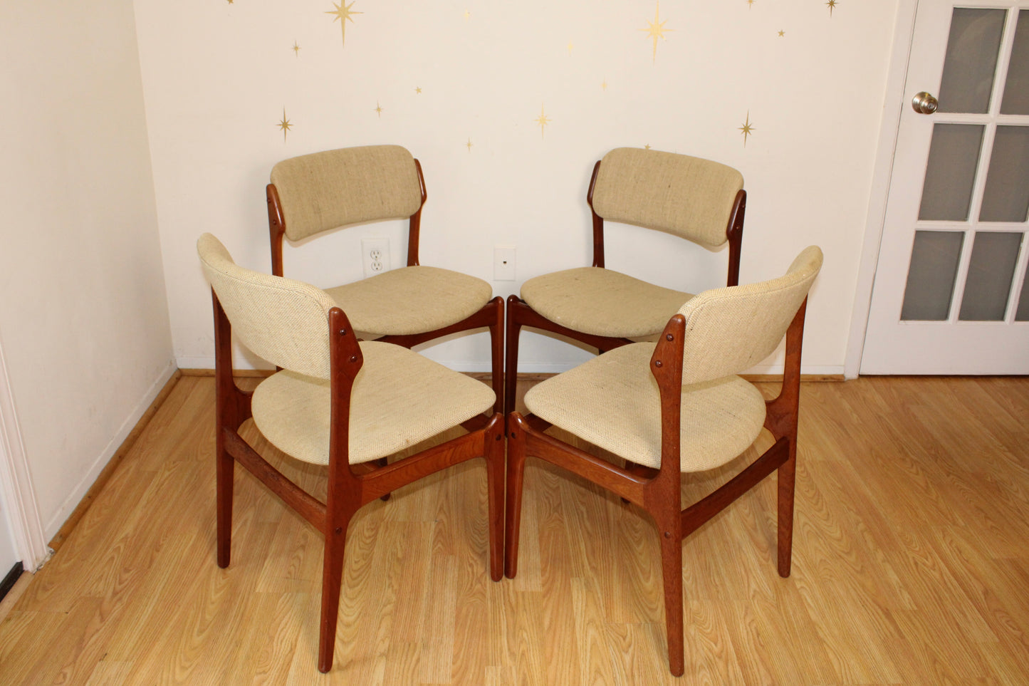 Erik Buch-Set of Four Danish Teak Dining Chairs