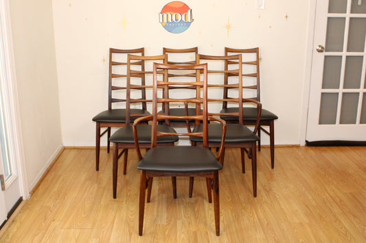 Niels Koefoed - Set of Six Rosewood Dining Chairs