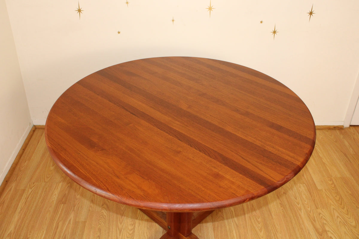 Danish Solid Teak Compact Dining Table