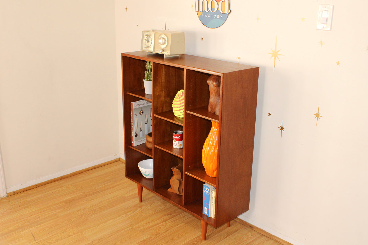 Danish Teak Compact Display/Bookcase by Hansen & Guldborg