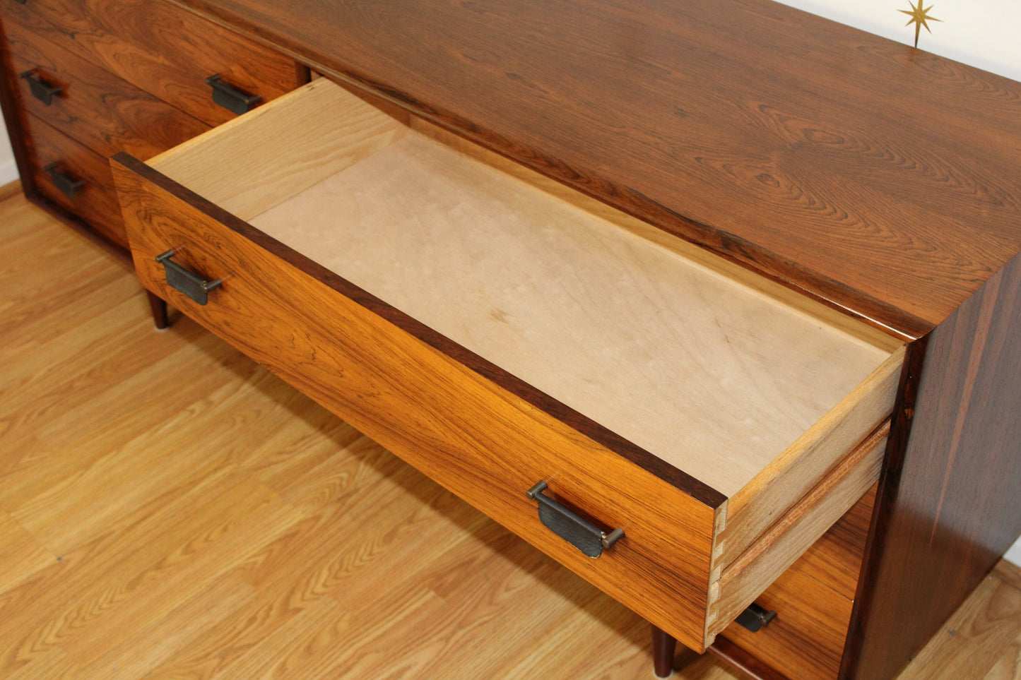 Mid Century Rosewood Double Dresser by Intercontinental Design