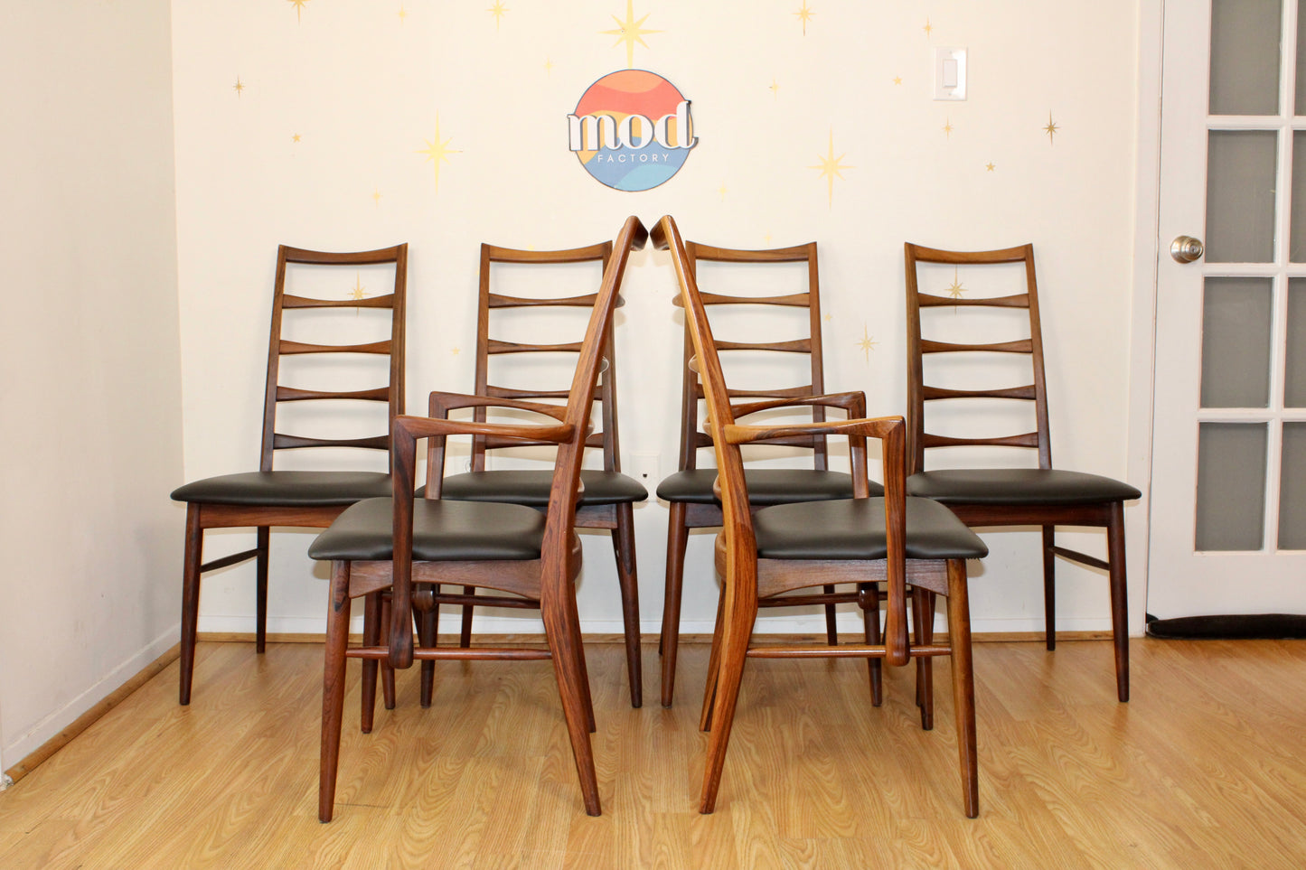 Niels Koefoed - Set of Six Rosewood Dining Chairs