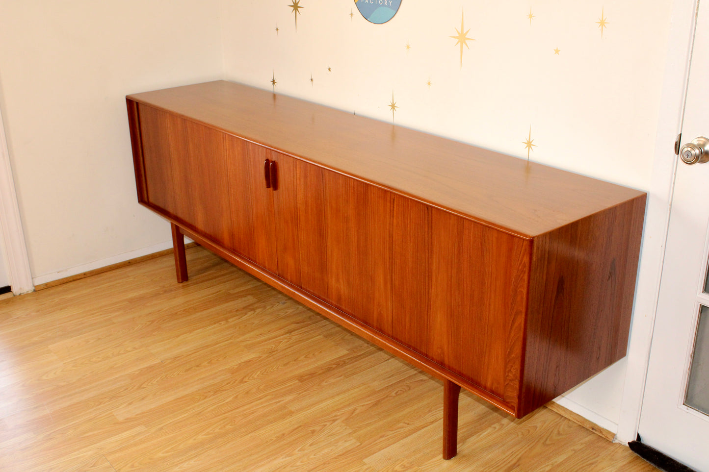 Henning Larsen - Danish Teak Tambour Door Sideboard/Credenza