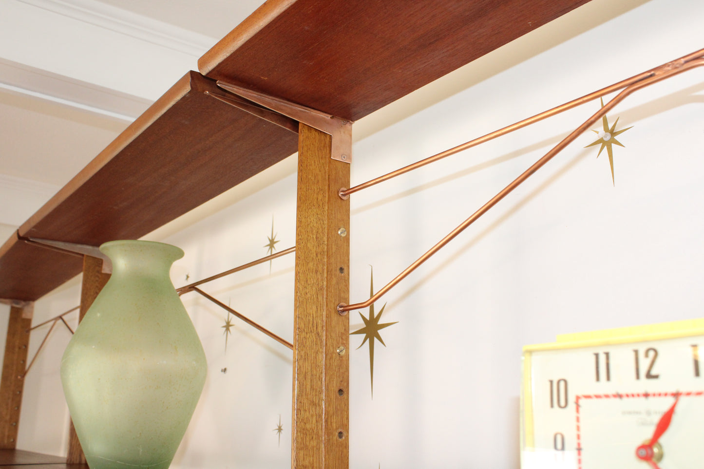 Scandinavian Teak & Oak Freestanding Wall Unit by Kvalitet, Norway