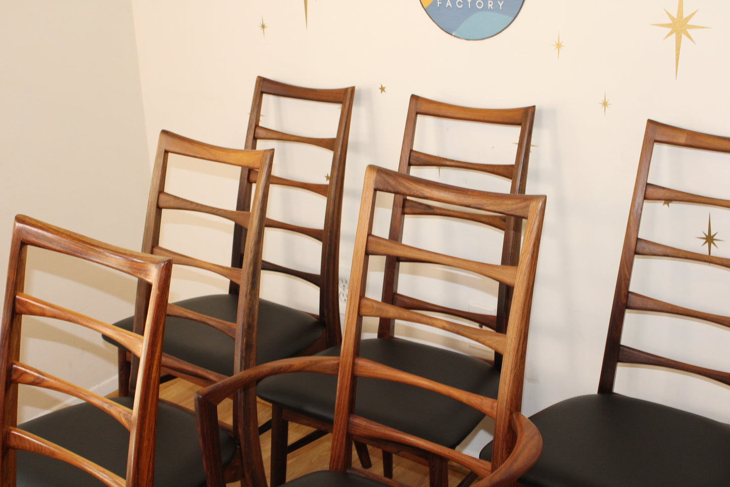 Niels Koefoed - Set of Six Rosewood Dining Chairs