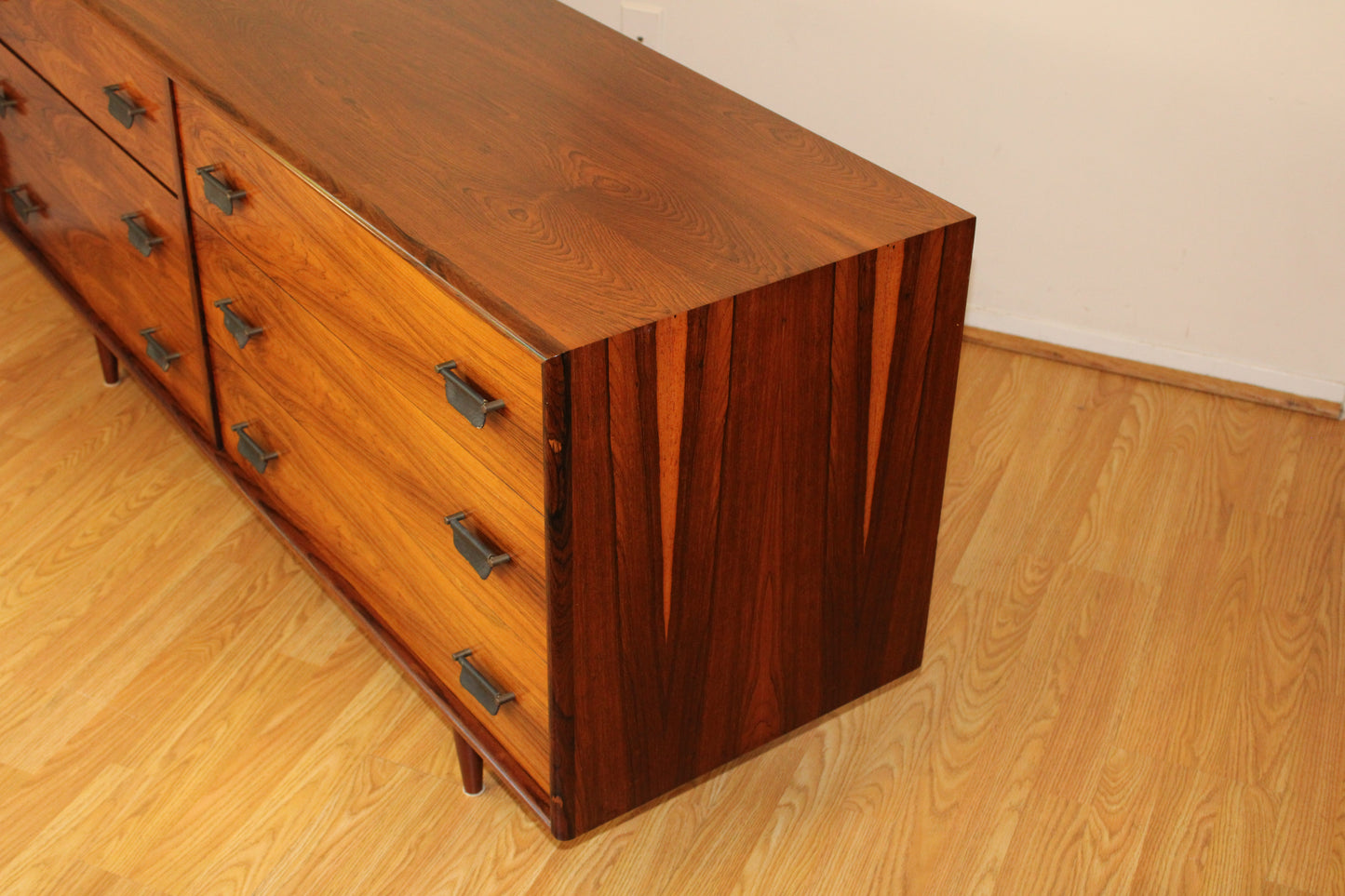 Mid Century Rosewood Double Dresser by Intercontinental Design