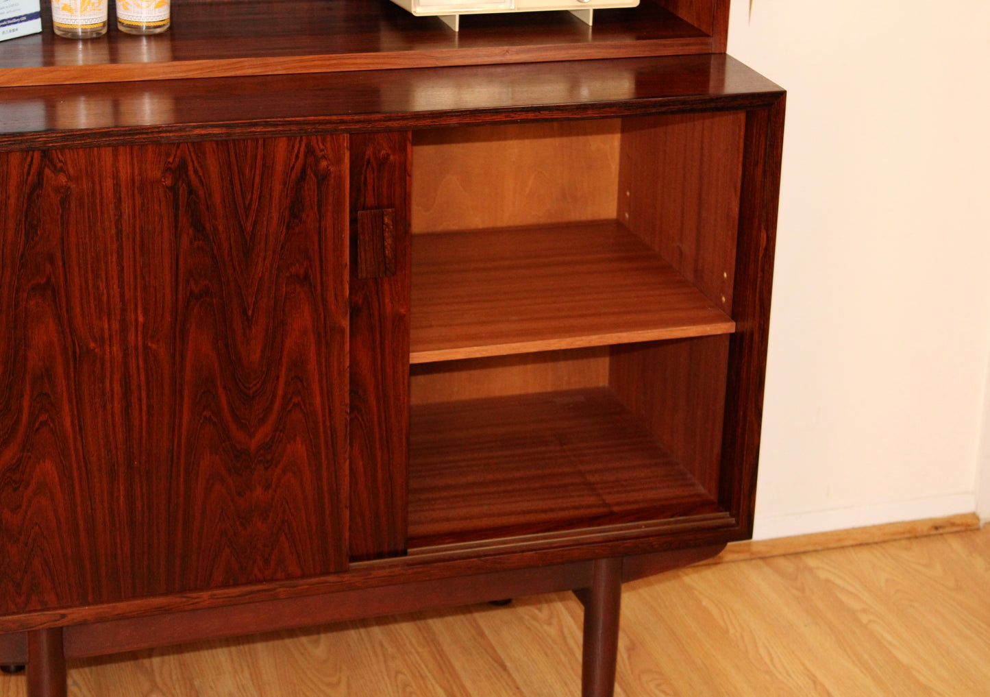Danish Rosewood 2-Piece Bookcase w/ Sideboard