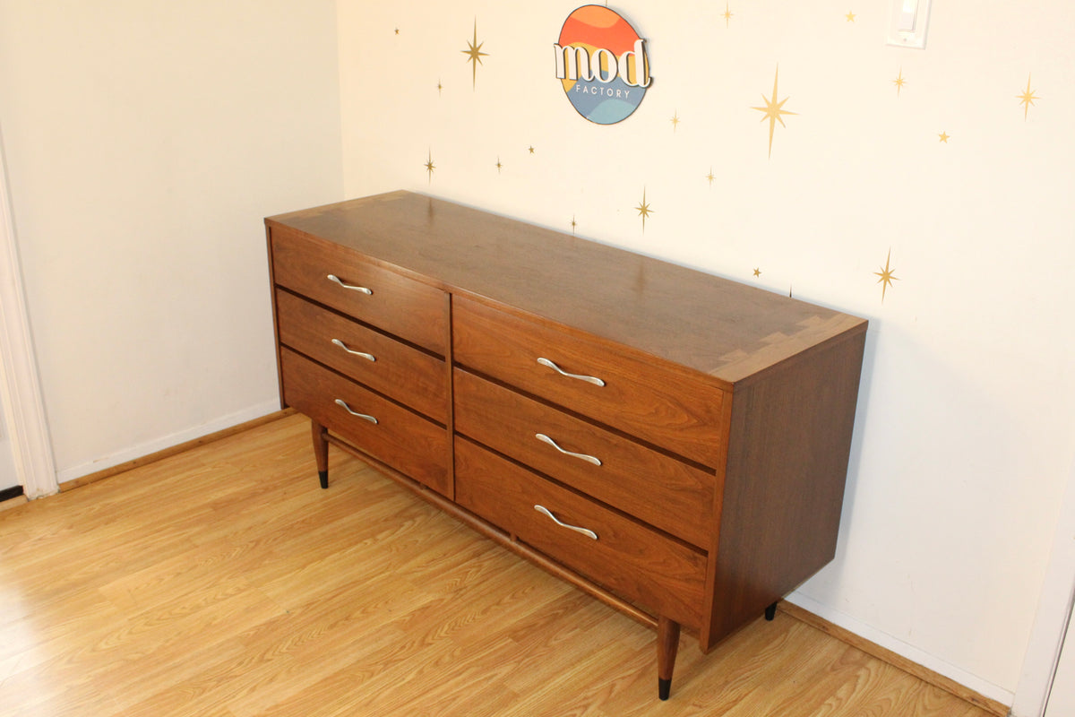 Andre Bus-American Modernist Walnut Double Dresser