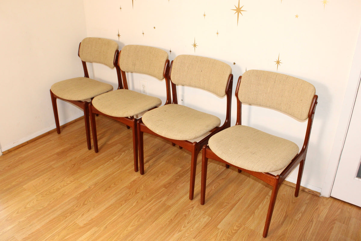 Erik Buch-Set of Four Danish Teak Dining Chairs