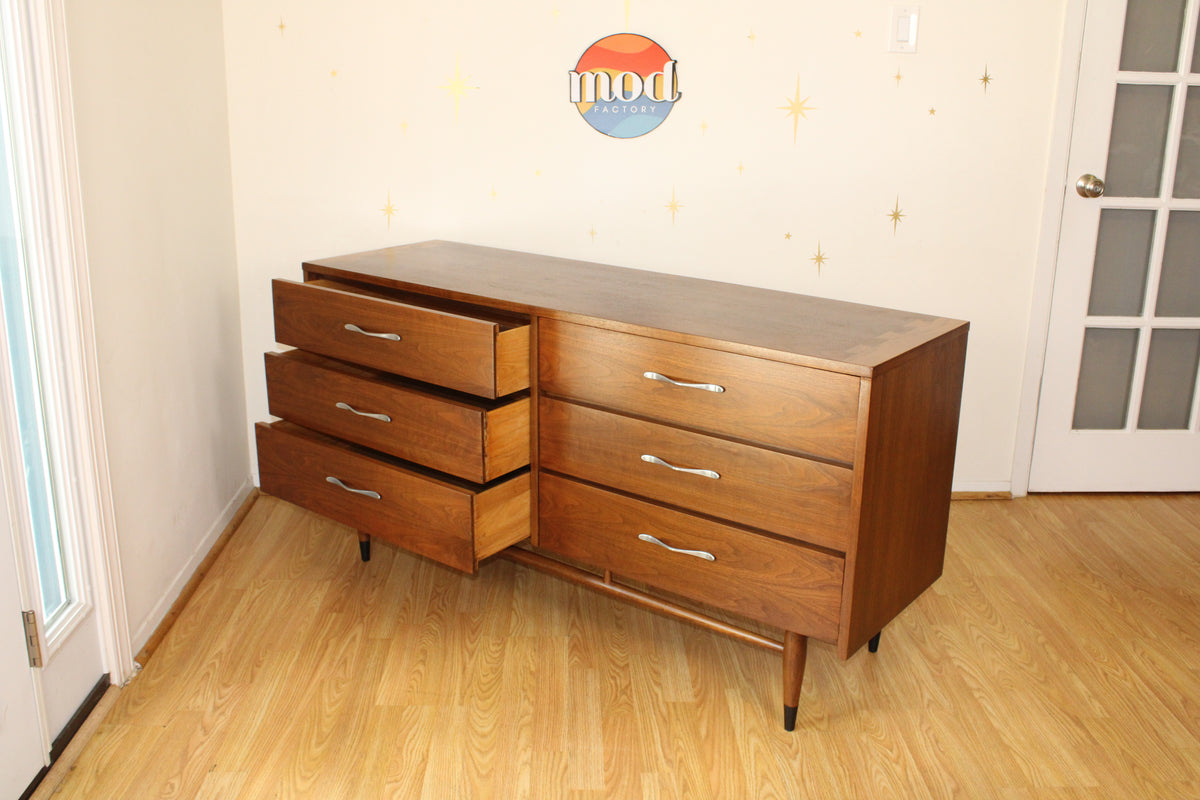 Andre Bus-American Modernist Walnut Double Dresser