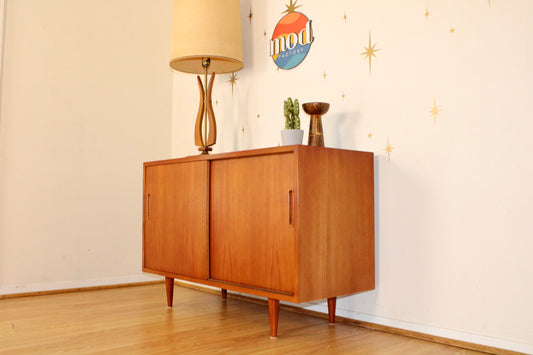 Carlo Jensen - Danish Teak Compact Sideboard (1)