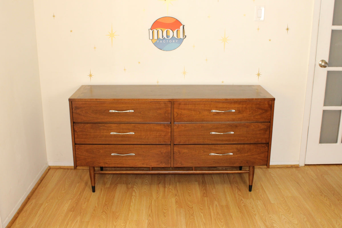 Andre Bus-American Modernist Walnut Double Dresser