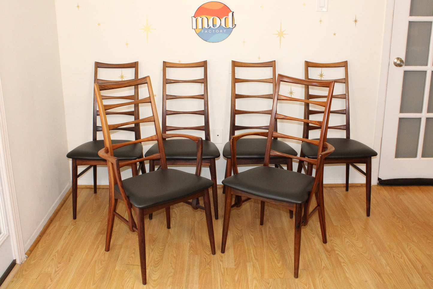 Niels Koefoed - Set of Six Rosewood Dining Chairs