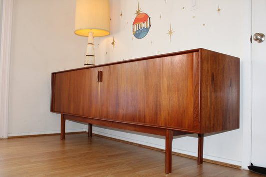 Henning Larsen - Danish Teak Tambour Door Sideboard/Credenza