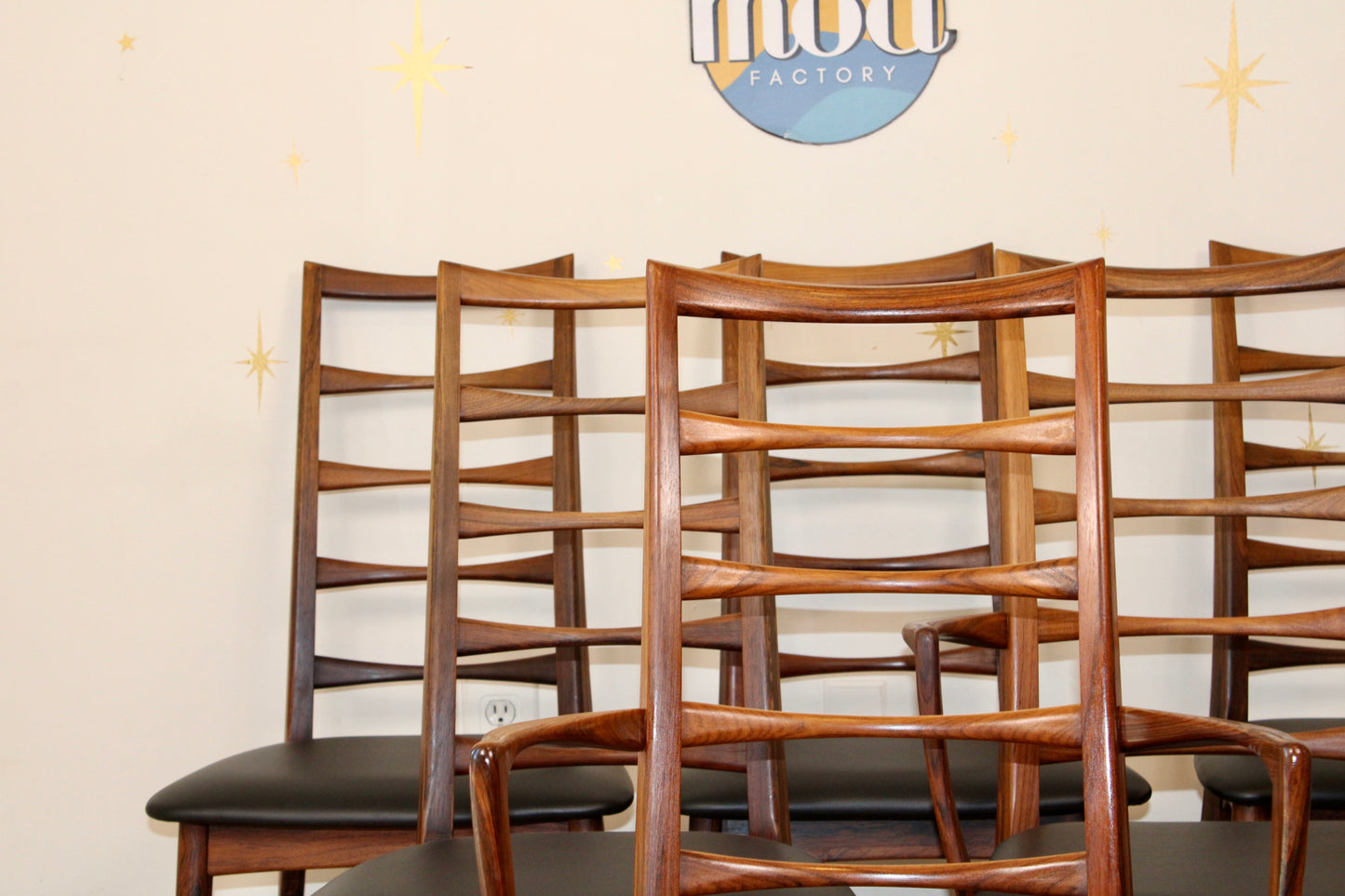 Niels Koefoed - Set of Six Rosewood Dining Chairs