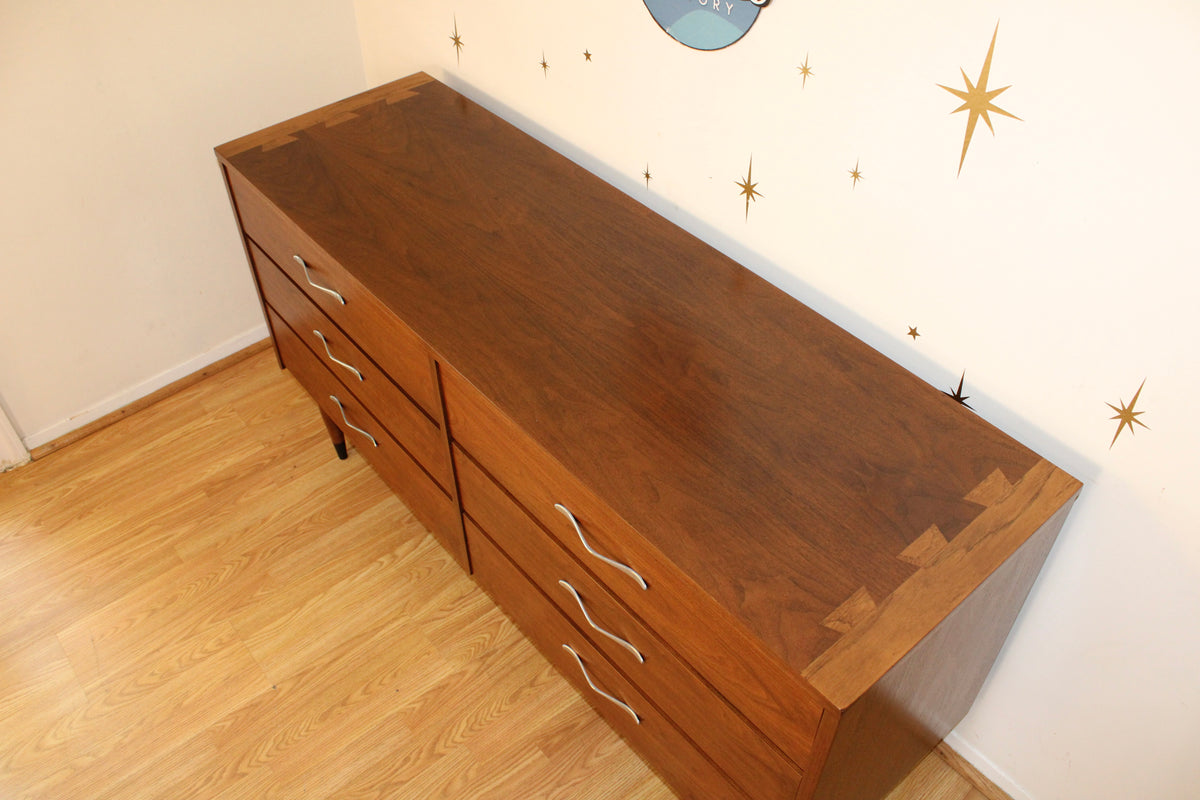 Andre Bus-American Modernist Walnut Double Dresser