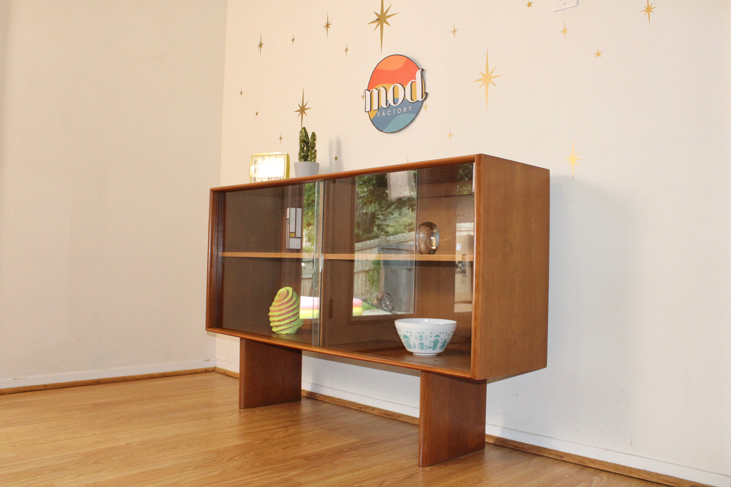 Danish Modern Teak Display Cabinet/Bookcase