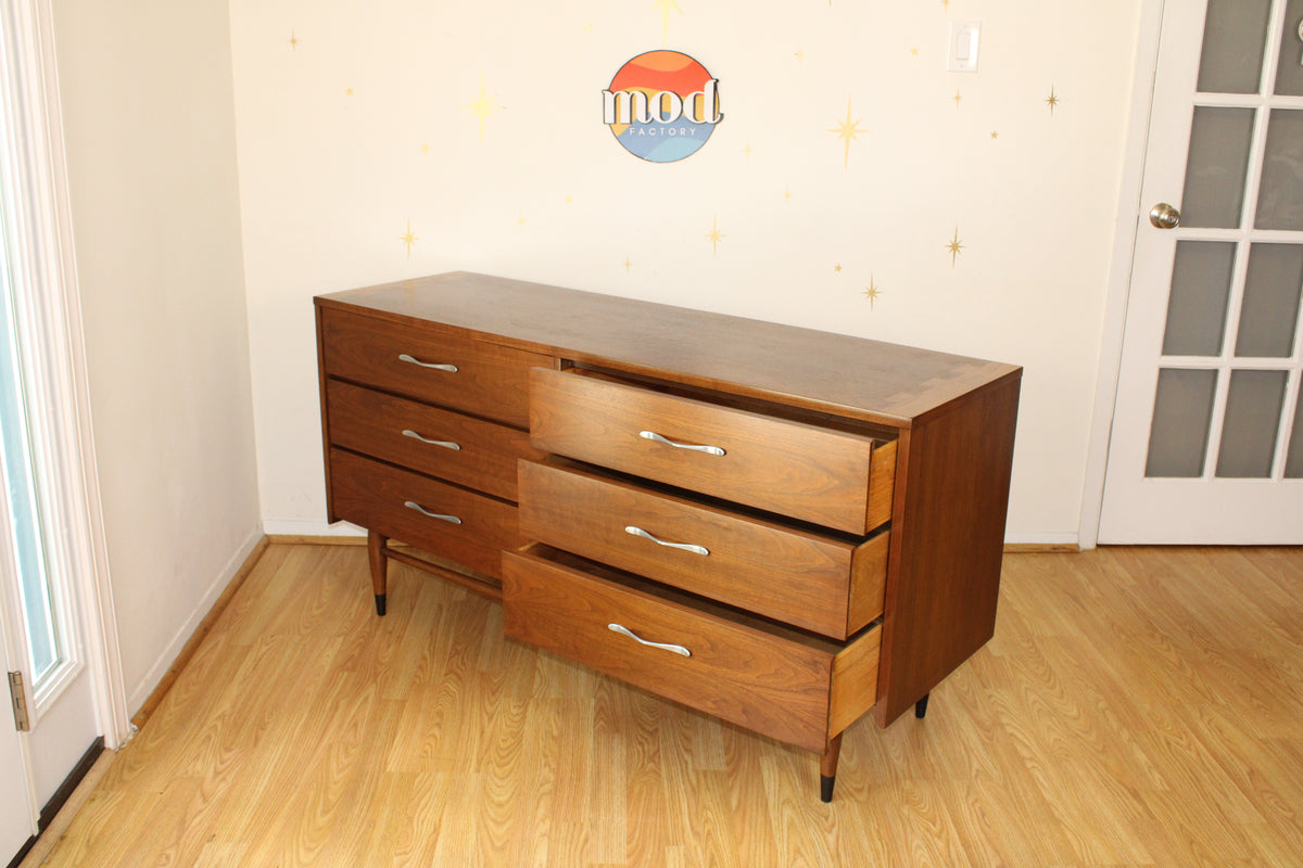 Andre Bus-American Modernist Walnut Double Dresser