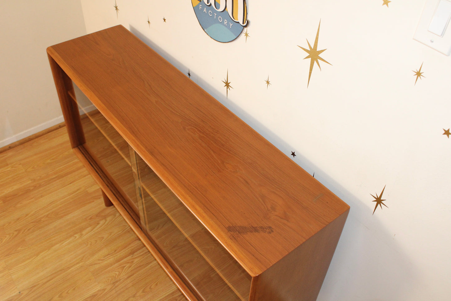 Danish Modern Teak Display Cabinet/Bookcase