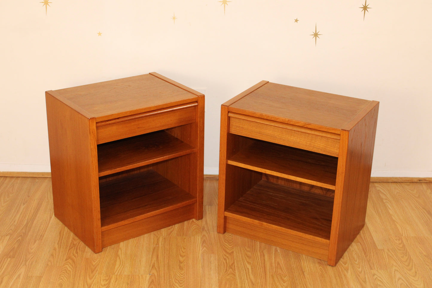 Pair of Danish Teak Nightstands by Jesper