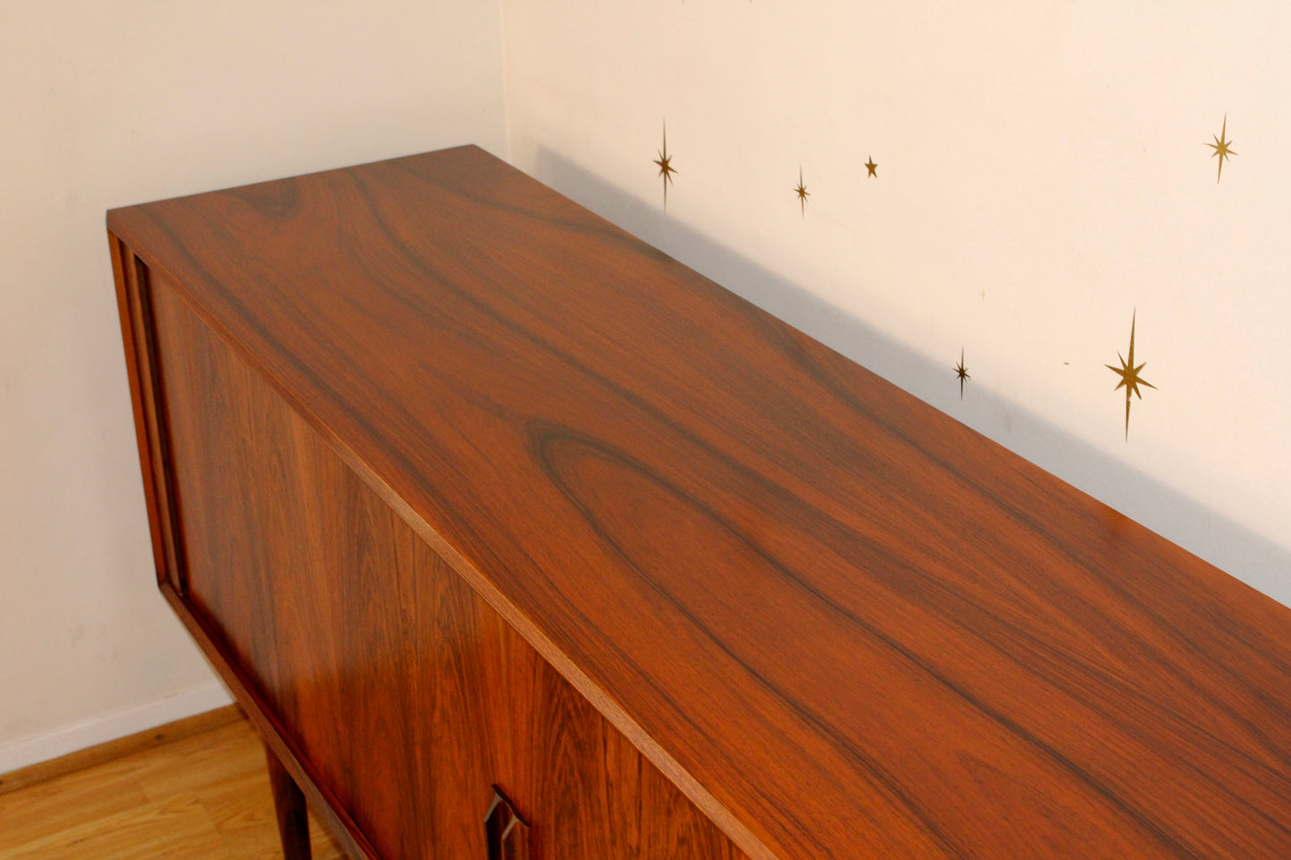 Svend A. Larsen - Danish Rosewood Tambour Door Sideboard