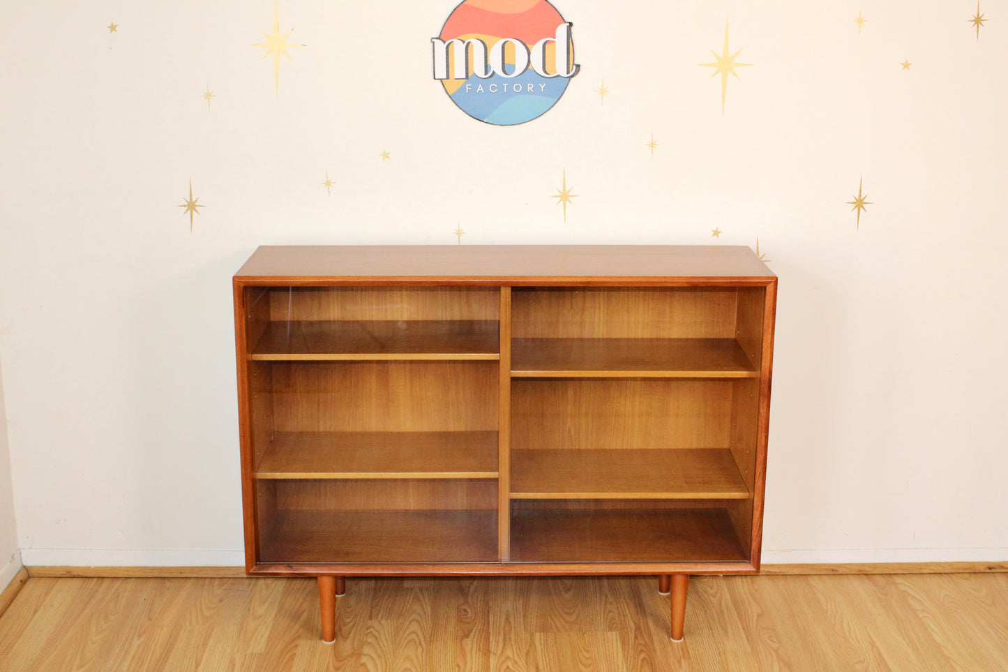 Danish Teak Compact Display Cabinet/Bookcase