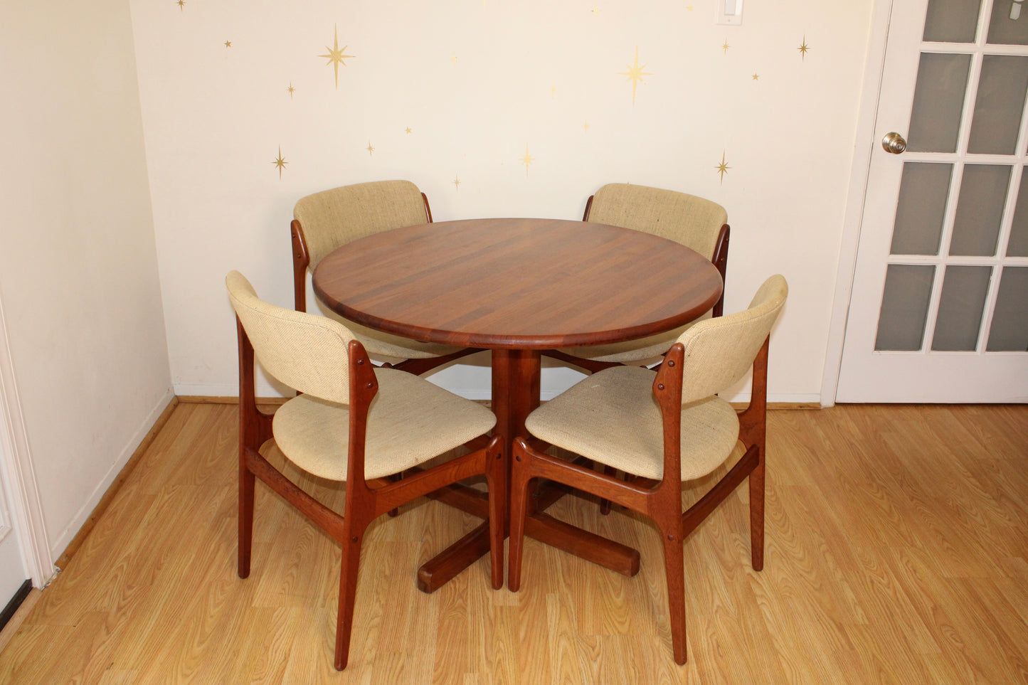 Danish Solid Teak Compact Dining Table
