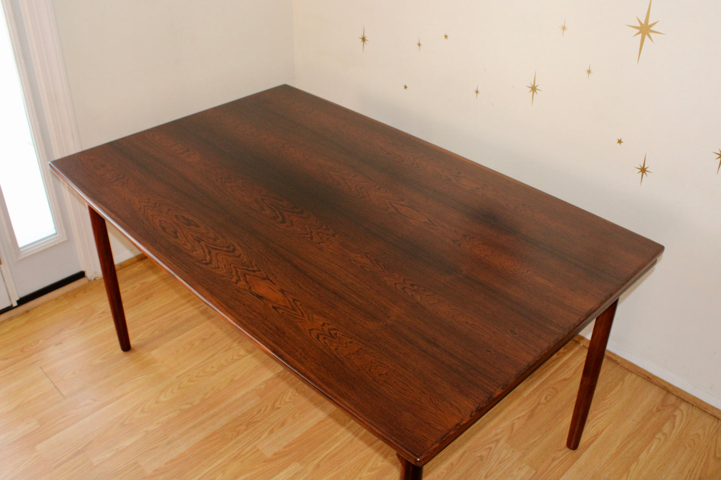 Danish Rosewood Dining Table w/ Refractory Leaves