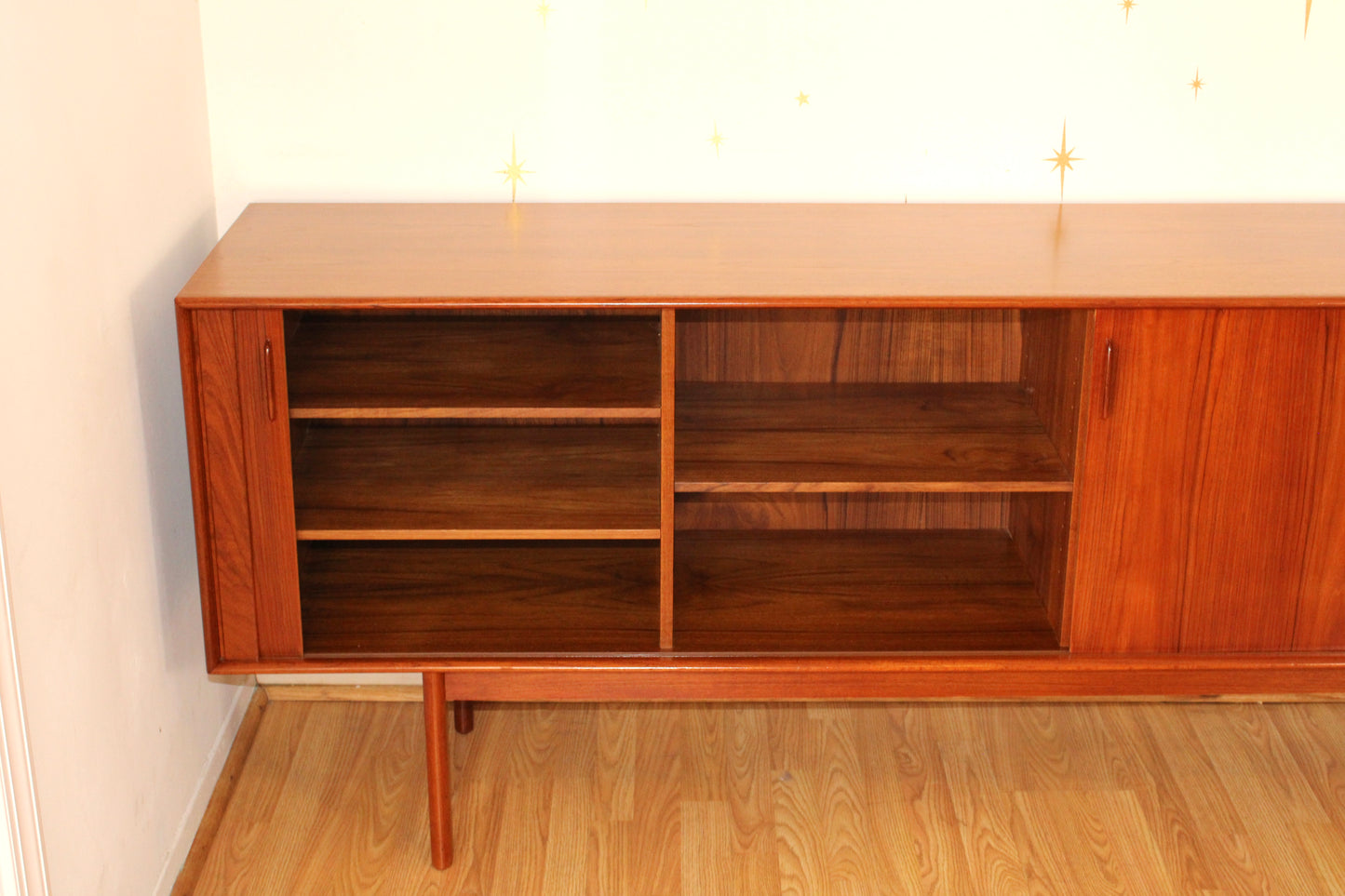 Henning Larsen - Danish Teak Tambour Door Sideboard/Credenza