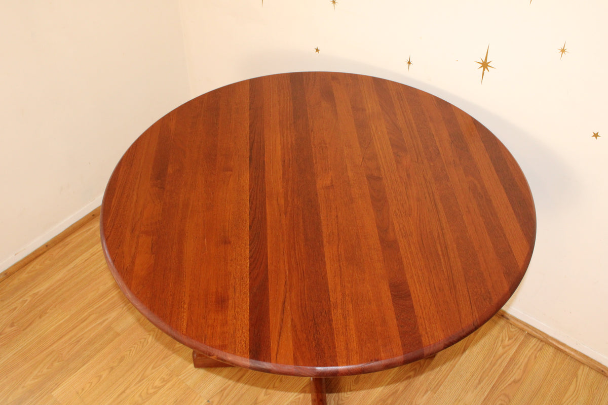 Danish Solid Teak Compact Dining Table