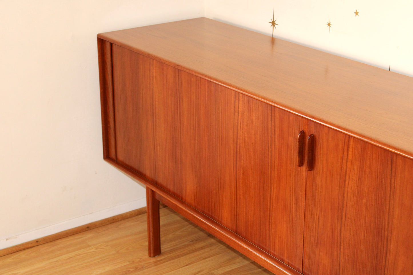Henning Larsen - Danish Teak Tambour Door Sideboard/Credenza