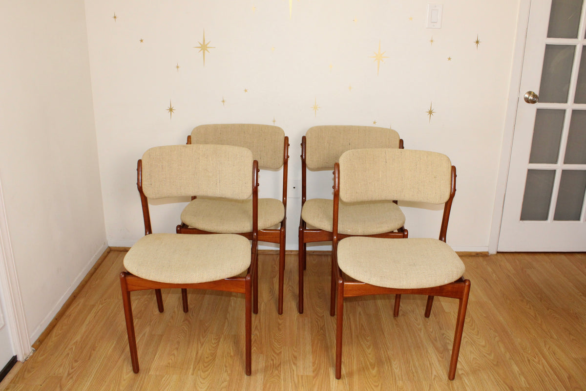 Erik Buch-Set of Four Danish Teak Dining Chairs