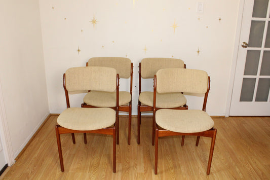 Erik Buch-Set of Four Danish Teak Dining Chairs