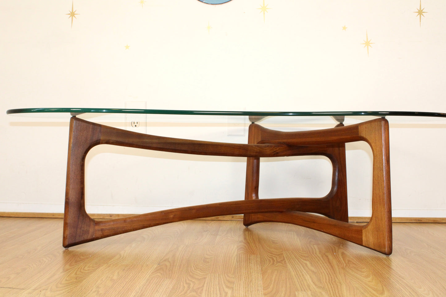 Adrian Pearsall - Boomerang Walnut Coffee Table Model 2450-TK