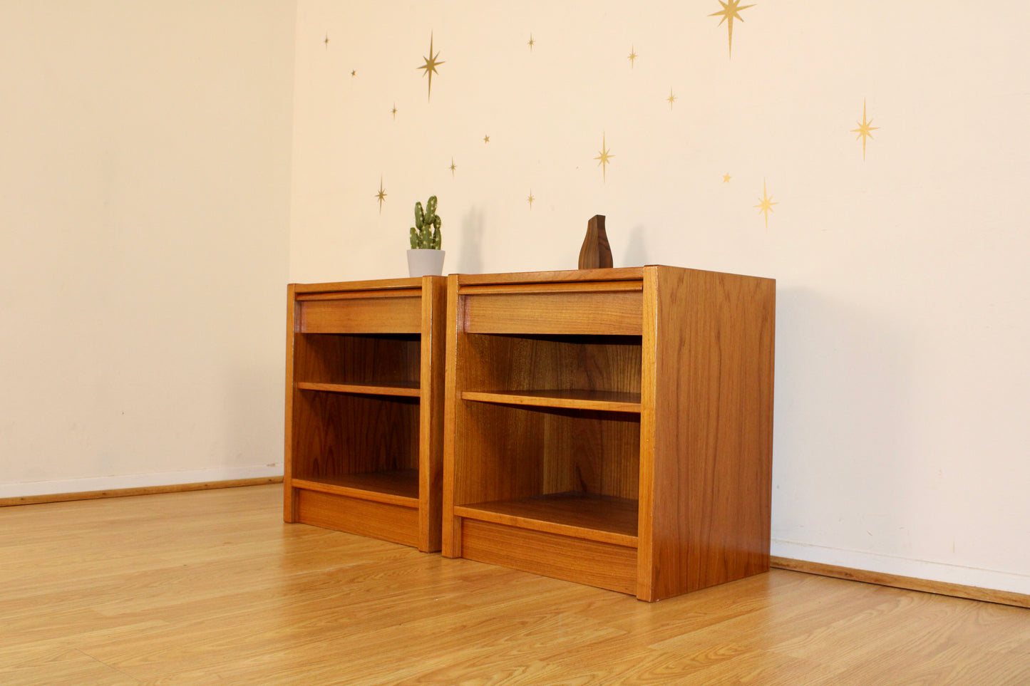 Pair of Danish Teak Nightstands by Jesper