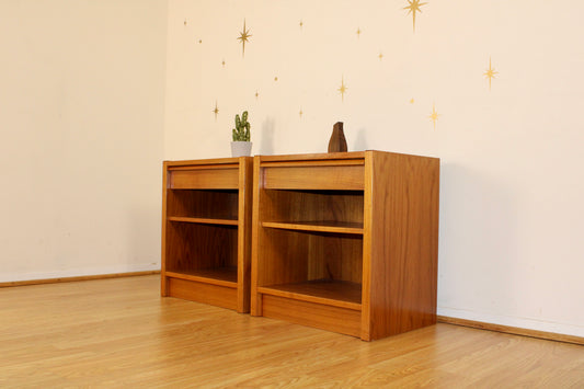 Pair of Danish Teak Nightstands by Jesper