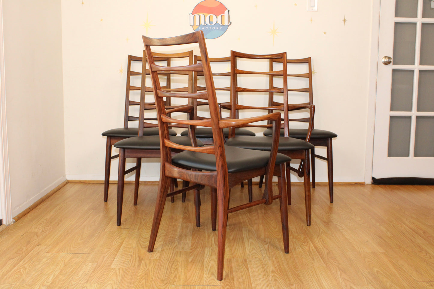 Niels Koefoed - Set of Six Rosewood Dining Chairs