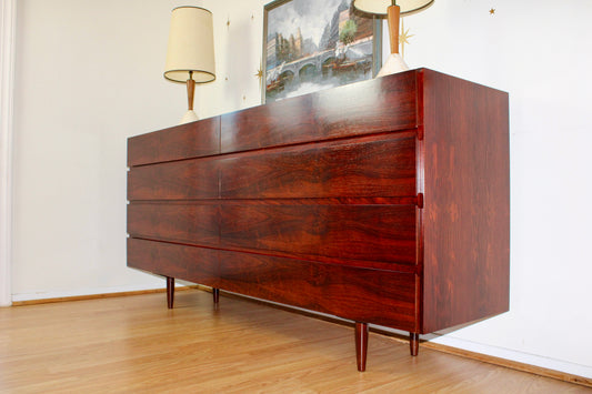 Danish Brazilian Rosewood 8 Drawer Dresser