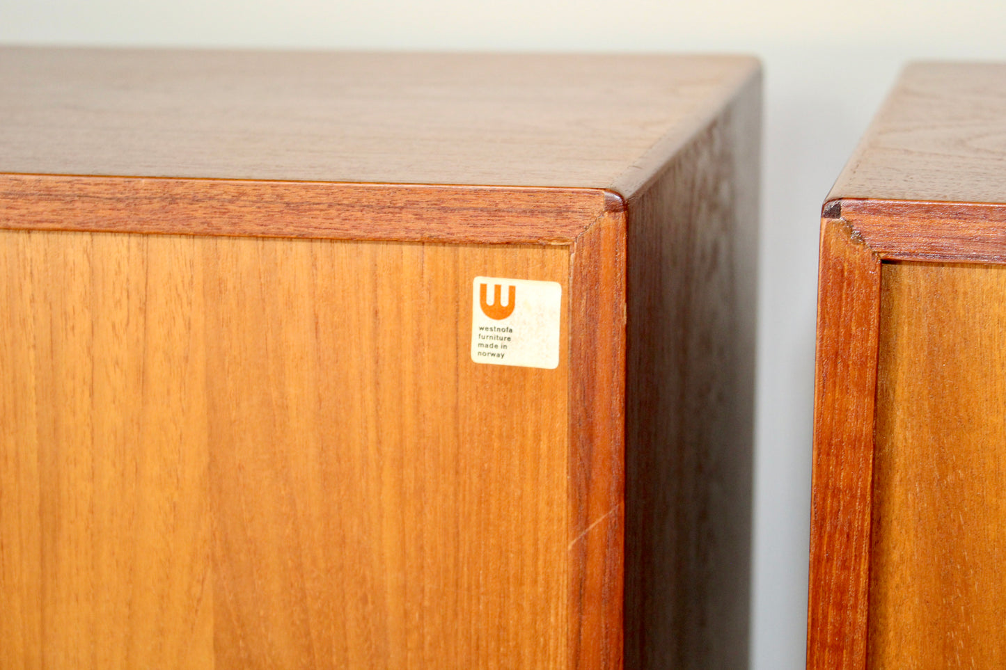 Pair of Westnofa Teak Nightstands