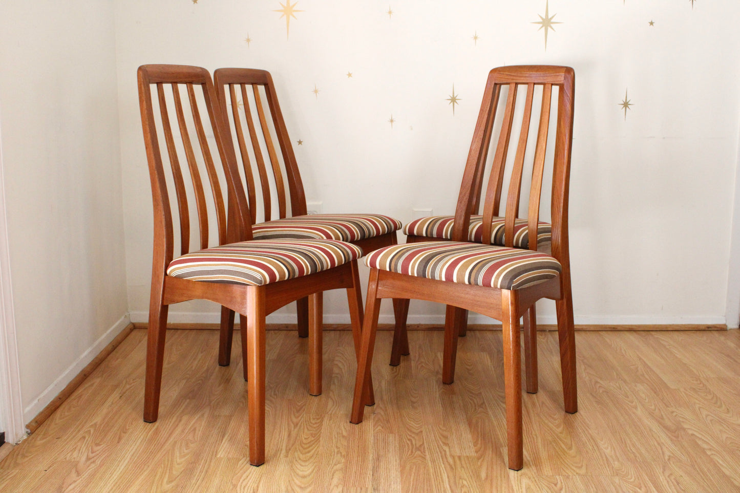 Set of 6 Scandinavian Teak Chairs by Benny Linden Design