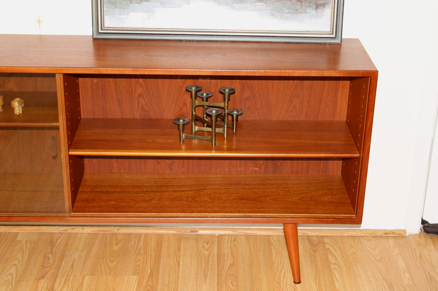 Danish Modern Teak Display Cabinet/Credenza